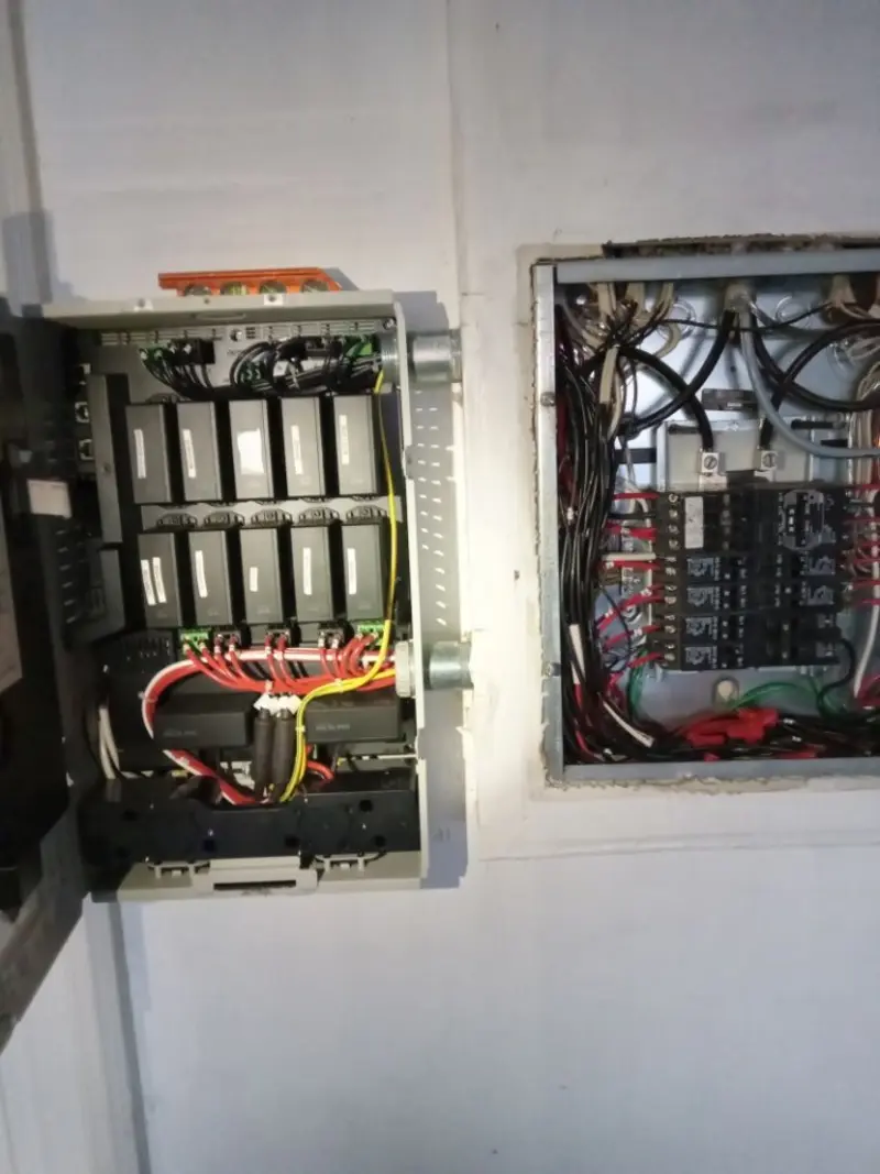 Electrical panel upgrade completed for Security Camera Wiring in Rose